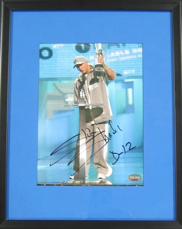 Eminem Autographed VMAs Framed Photo