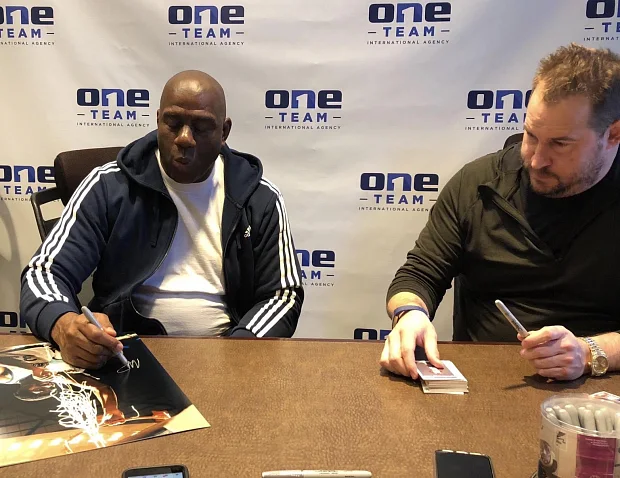 Earvin "Magic" Johnson Private Signing