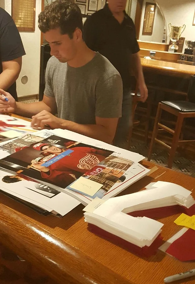 Dylan Larkin Private Signing